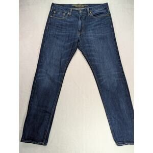 American Eagle Sz 33W 32L Original Taper Jeans Dark Wash 100% Cotton (06/2013)